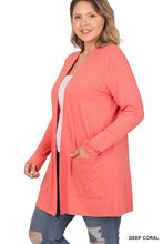 Load image into Gallery viewer, SLOUCHY POCKET OPEN CARDIGAN