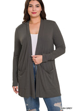 Load image into Gallery viewer, SLOUCHY POCKET OPEN CARDIGAN