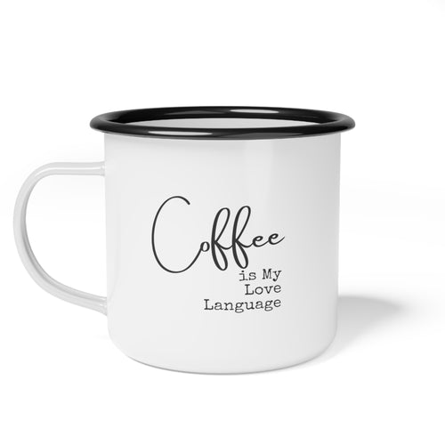 Coffee Love Enamel Camp Cup