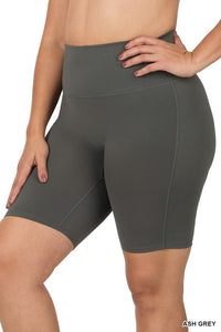 ATHLETIC HIGH RISE BIKER SHORTS