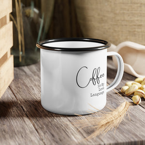 Coffee Love Enamel Camp Cup