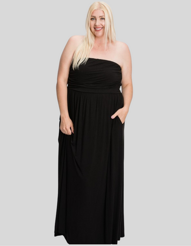 Simple Sunday Black Maxi