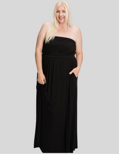 Simple Sunday Black Maxi