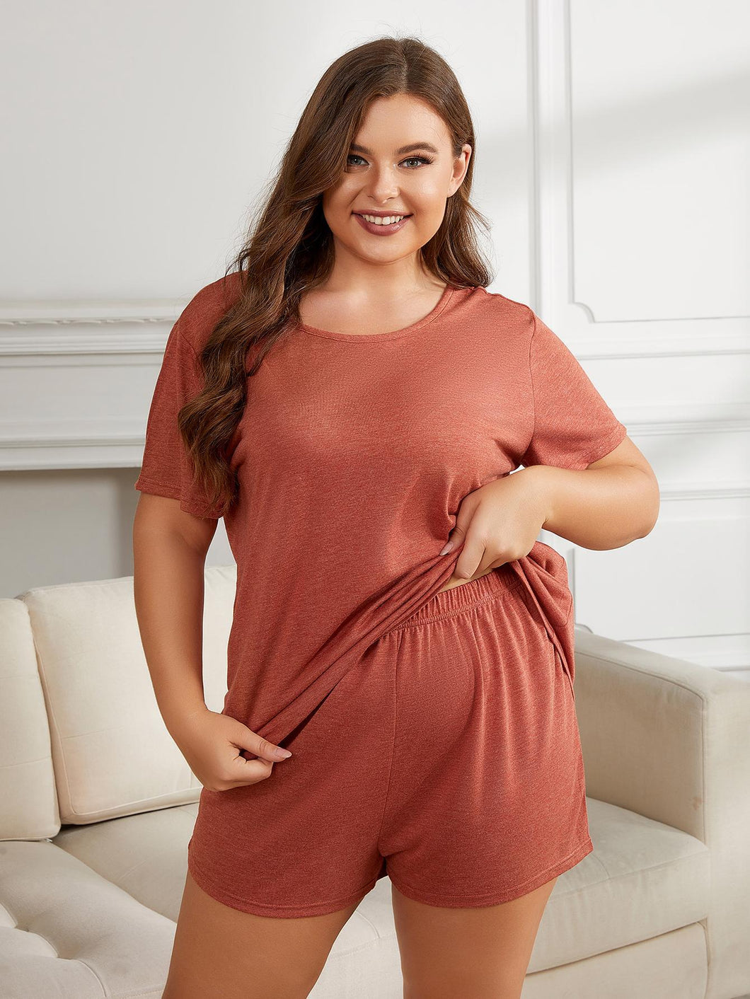 The Round Neck Two-Piece Loungewear Set