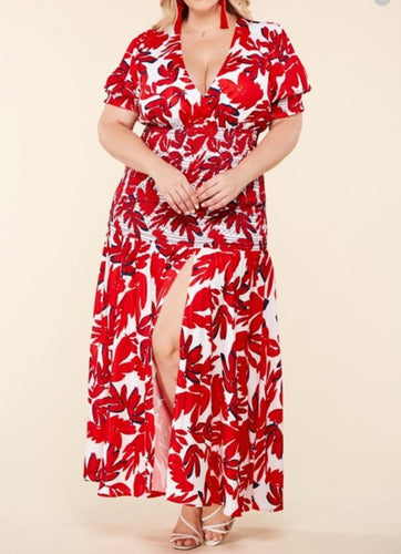 Red Leaves Dress