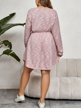 Load image into Gallery viewer, Heathered Away Long Sleeve Dress