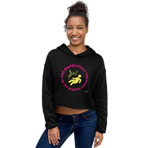 Too Much Crop Hoodie